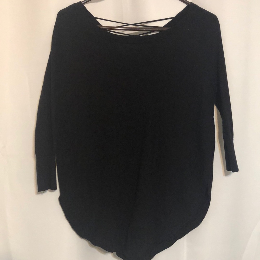 black sweater from express